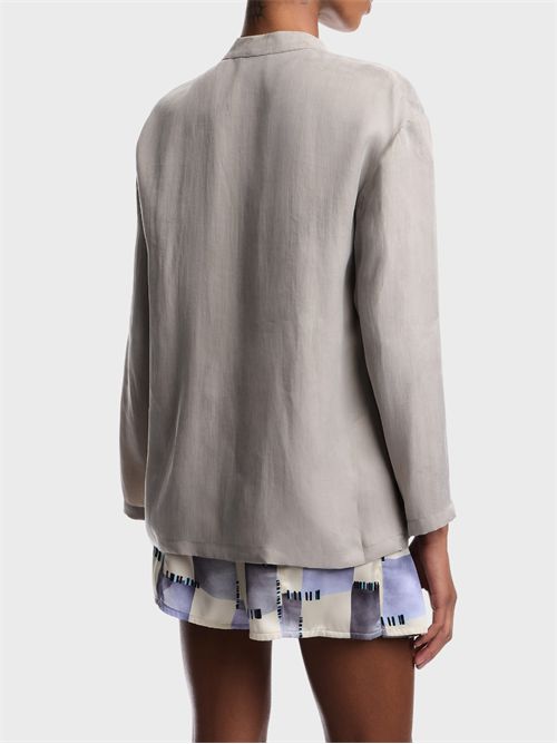 Camicia a collo guru in lyocell fluido EMPORIO ARMANI | EW005082AF20900U6272